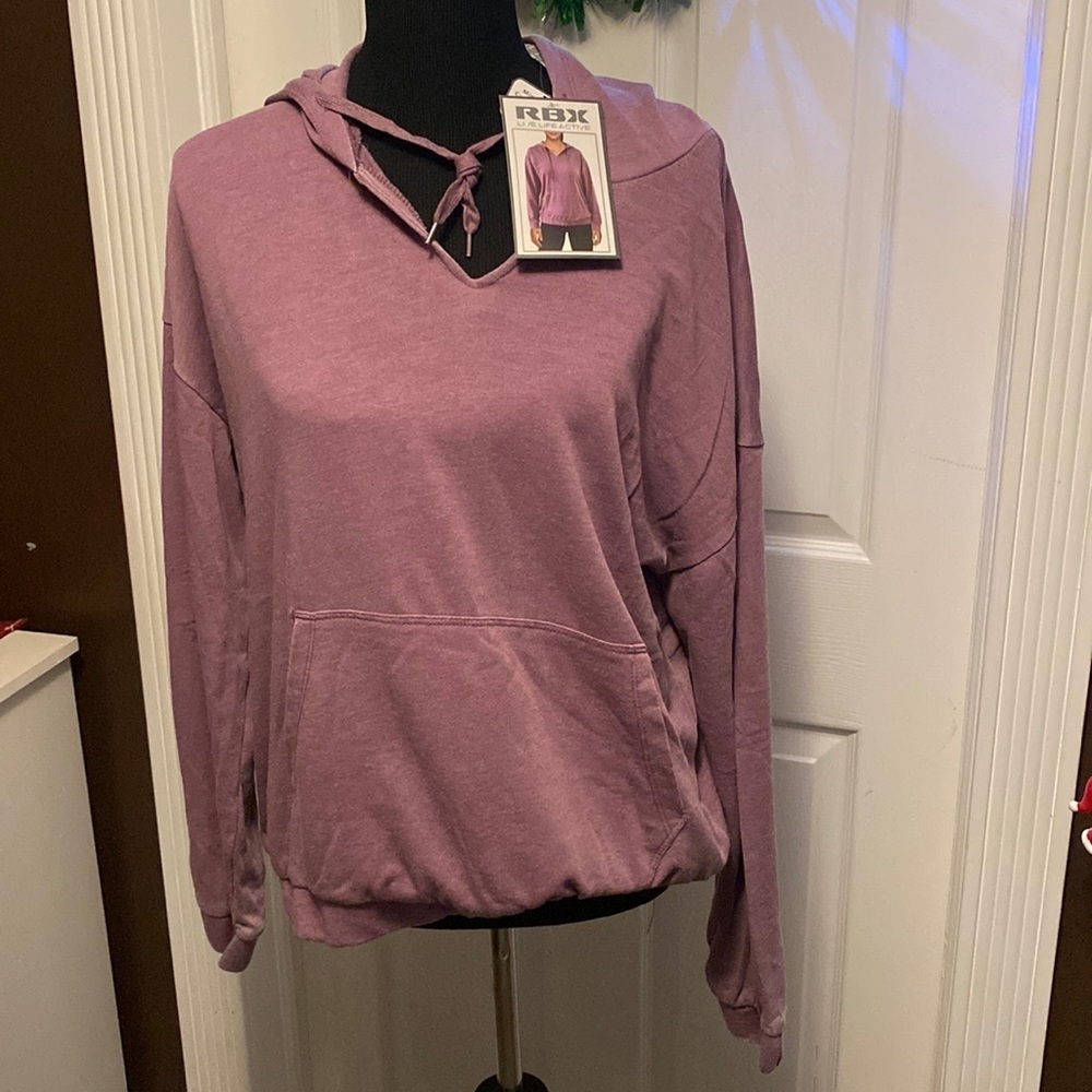 RBX Women’s Hoodie Smoke Violet color sz L NWT